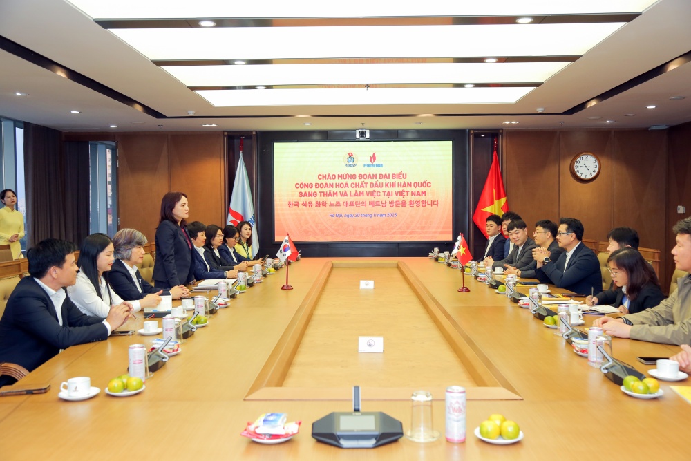 Công đoàn Dầu khí Việt Nam tiếp tục thúc đẩy mối quan hệ hợp tác với Công đoàn Hóa chất ngành Dầu khí Hàn Quốc