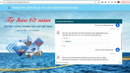 Ra mắt ứng dụng hỏi đáp về Sổ tay văn hóa Petrovietnam - Ứng dụng AI đầu tiên trong lĩnh vực văn hóa doanh nghiệp