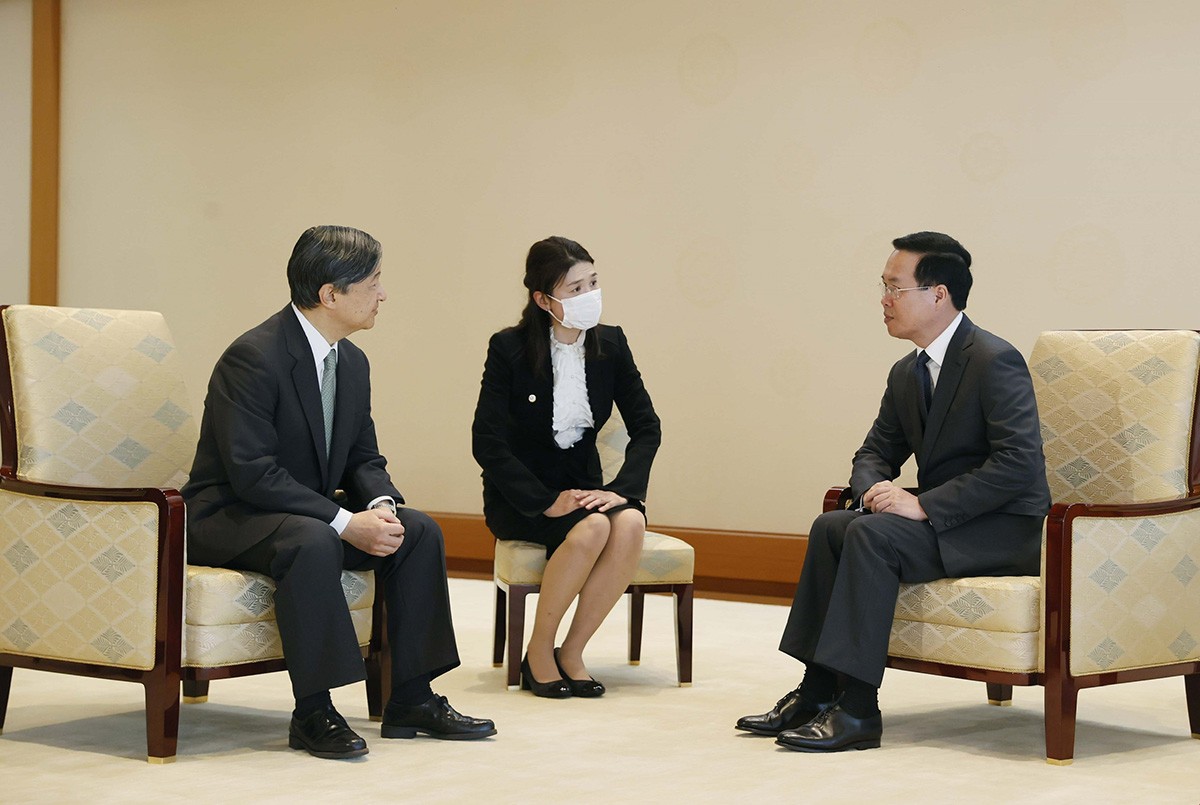 Chủ tịch nước Võ Văn Thưởng và Phu nhân hội kiến Nhà vua và Hoàng hậu Nhật Bản