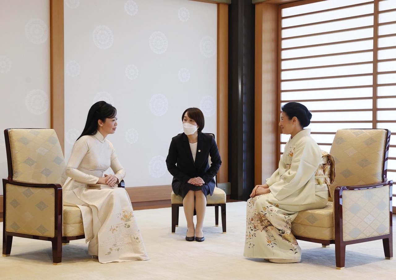 Chủ tịch nước Võ Văn Thưởng và Phu nhân hội kiến Nhà vua và Hoàng hậu Nhật Bản