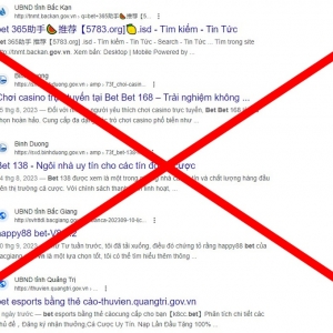 Nhiều trang web của cơ quan nhà nước bị chèn quảng cáo độc hại