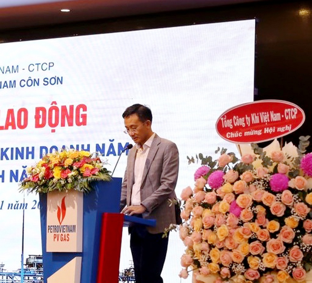 Hình 2. Ông Trần Nhật Huy - Phó Tổng Giám đốc PV GAS phát biểu chỉ đạo