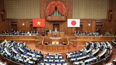 Chủ tịch nước Võ Văn Thưởng phát biểu tại Quốc hội Nhật Bản