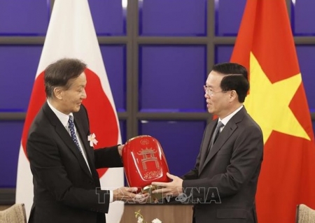 Chủ tịch nước Võ Văn Thưởng tiếp lãnh đạo Hội Hữu nghị Kyushu - Việt Nam