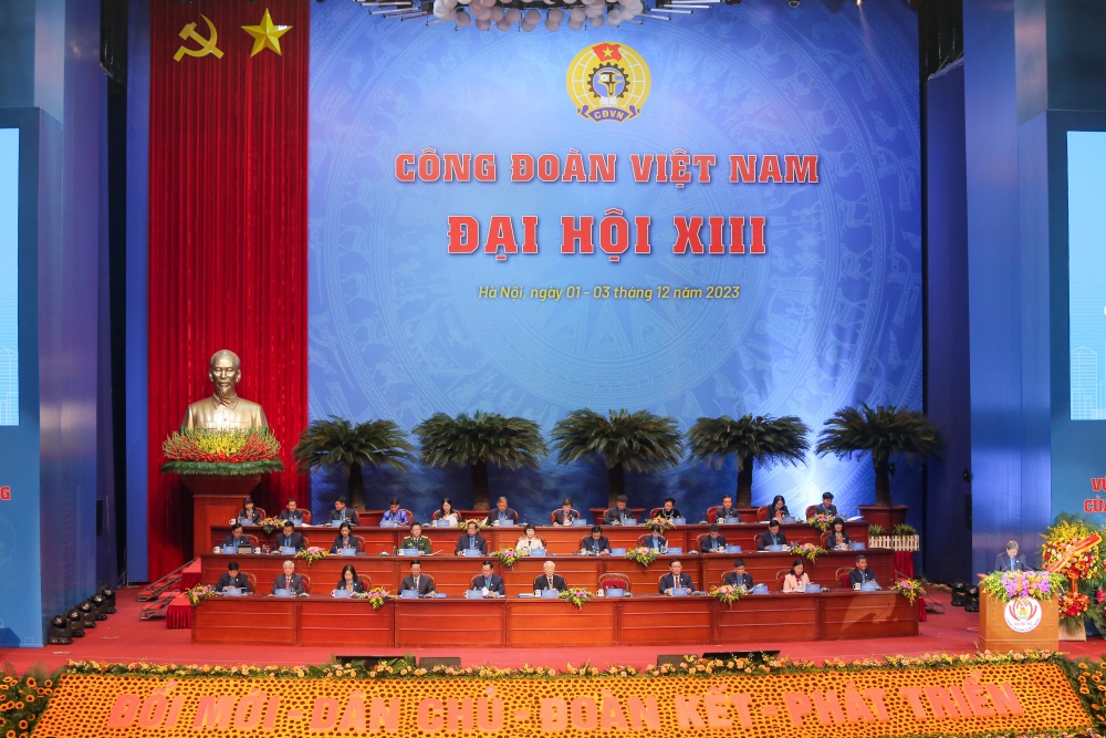 Khai mạc phiên trọng thể Đại hội XIII Công đoàn Việt Nam nhiệm kỳ 2023 - 2028