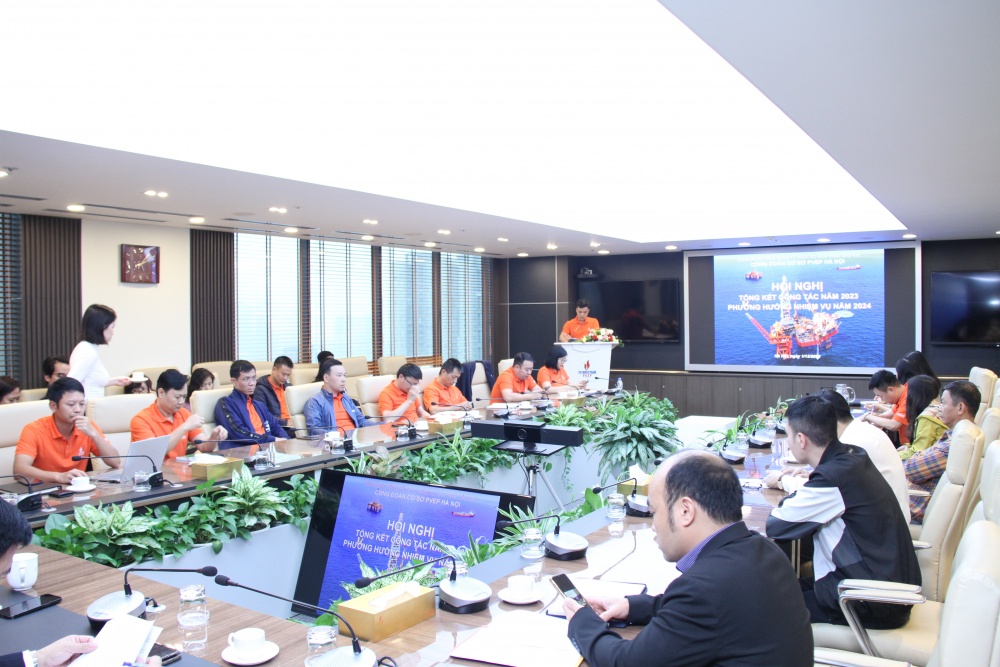 Công đoàn cơ sở PVEP Hà Nội tổng kết công tác năm 2023 triển khai kế hoạch năm 2024