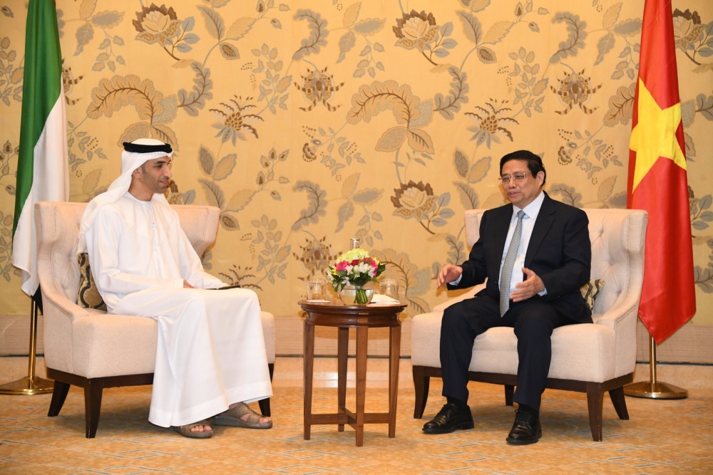 Thủ tướng Phạm Minh Chính tiếp Quốc vụ khanh UAE