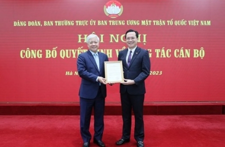 Ông Nguyễn Đình Vượng giữ chức Trợ lý Chủ tịch UBTƯ MTTQ Việt Nam