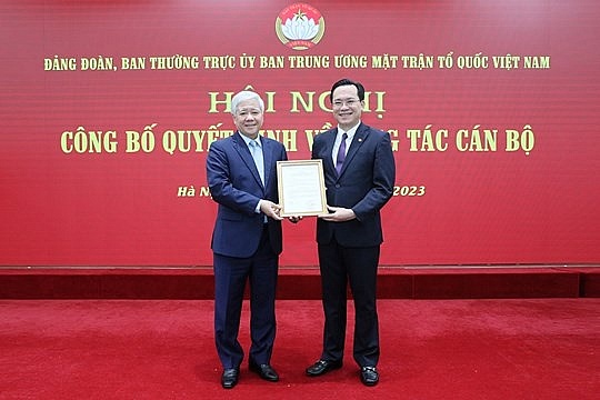 Ông Nguyễn Đình Vượng được bổ nhiệm giữ chức Trợ lý Bí thư Trung ương Đảng, Chủ tịch UBTƯ MTTQ Việt Nam
