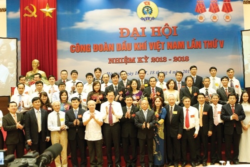 Đại hội Công đoàn Dầu khí Việt Nam lần thứ V, nhiệm kỳ 2013 - 2018.
