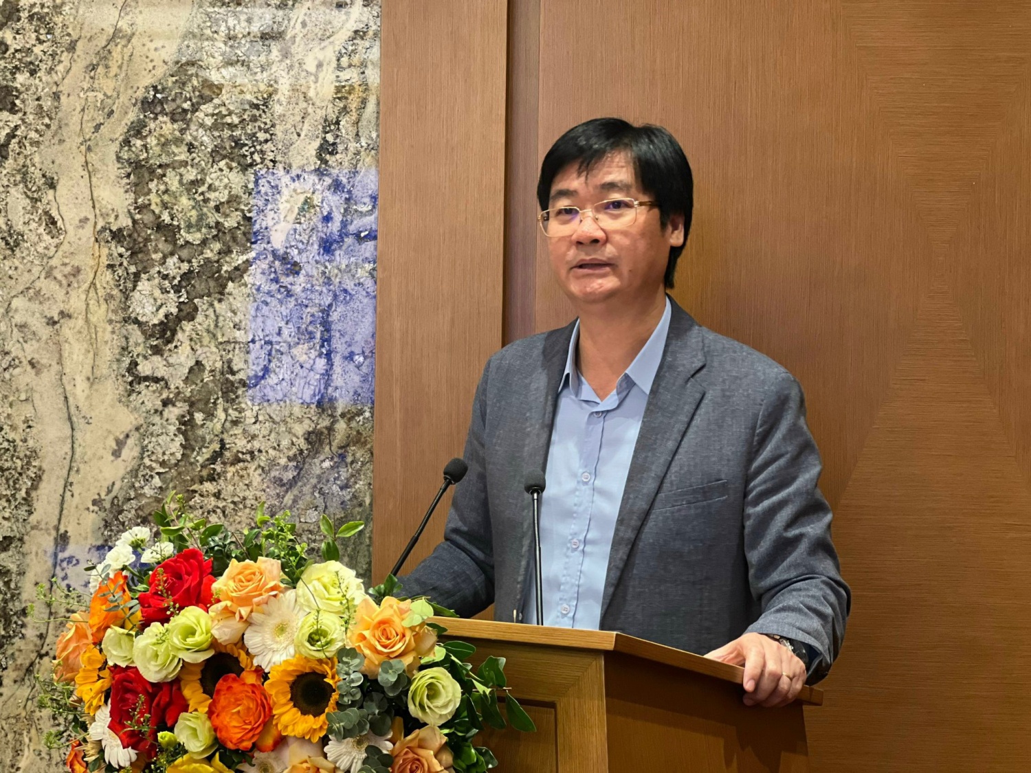 Ông Nguyễn Mạnh Kha phát biểu tại Hội nghị.