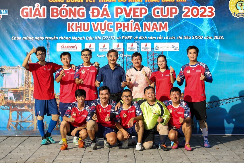 Sôi nổi Giải bóng đá PVEP CUP khu vực phía Nam năm 2023
