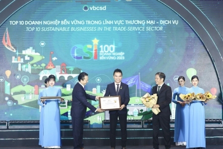 VCCI trao Giải thưởng tôn vinh các doanh nghiệp tăng trưởng bền vững