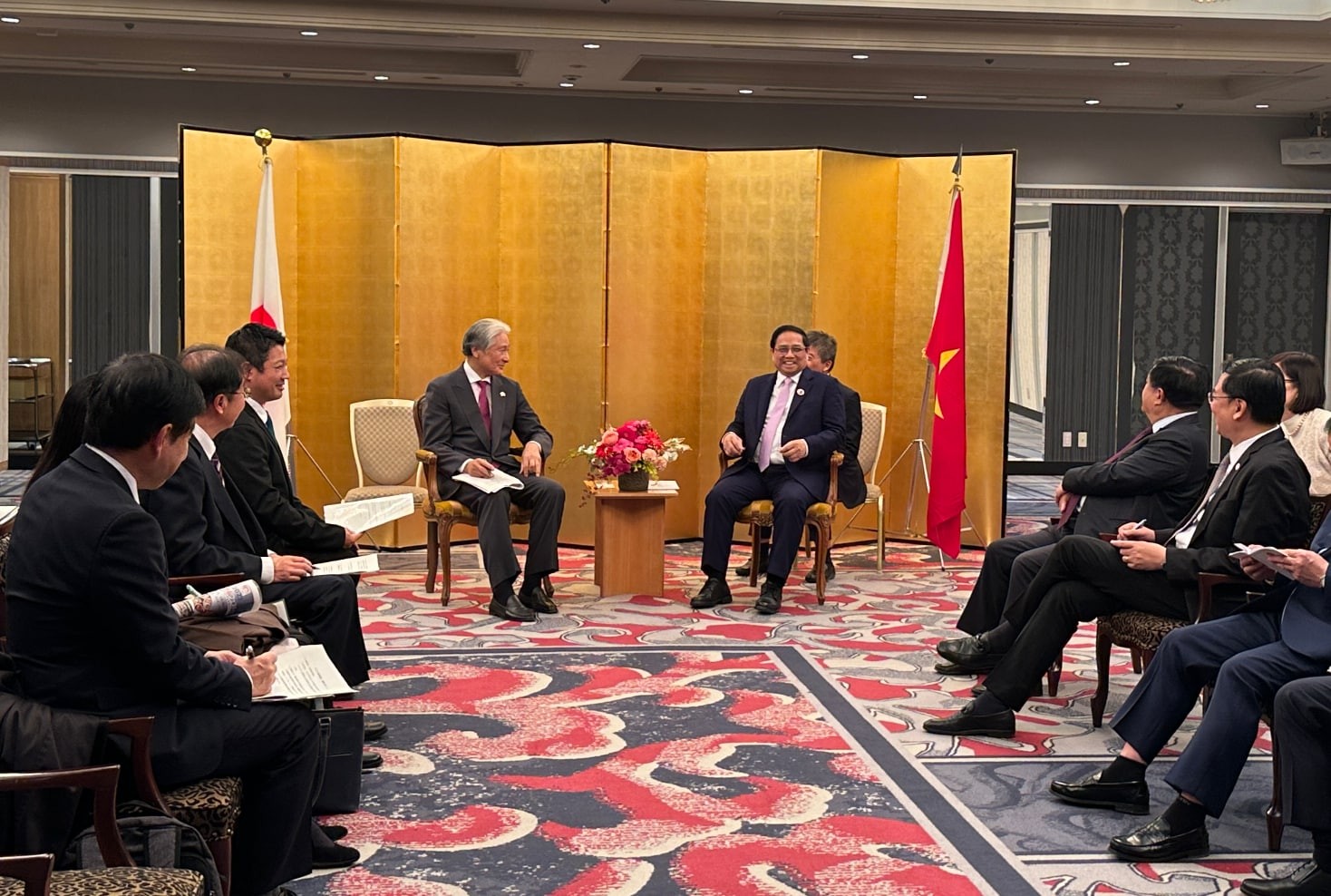 Thủ tướng Phạm Minh Chính tiếp một số Thống đốc của Nhật Bản
