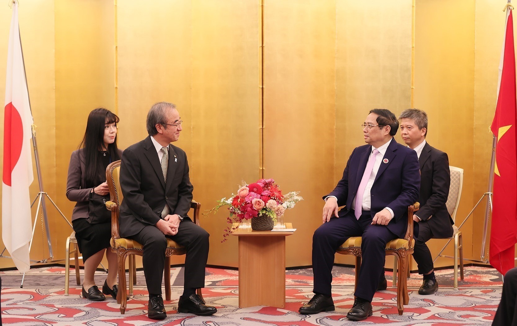 Thủ tướng Phạm Minh Chính tiếp một số Thống đốc của Nhật Bản