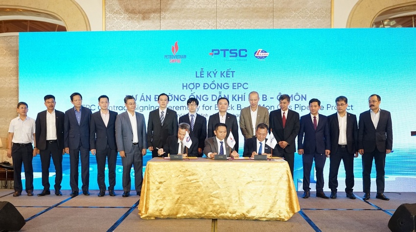 Gói thầu EPC Bờ - Dự án Đường ống dẫn khí Lô B - Ô Môn được trao cho Liên danh PTSC - Lilama18