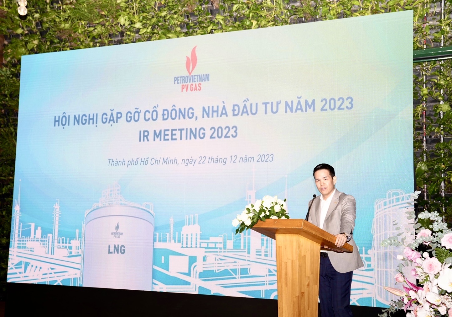 Tổng Giám đốc PV GAS  Phạm Văn Phong phát biểu tại Hội nghị.