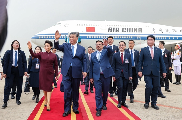 Tổng Bí thư Ban Chấp hành Trung ương Ðảng Cộng sản Trung Quốc, Chủ tịch nước Cộng hòa nhân dân Trung Hoa Tập Cận Bình và Phu nhân thăm cấp Nhà nước đến Việt Nam trong 2 ngày 12 và 13/12/2023.