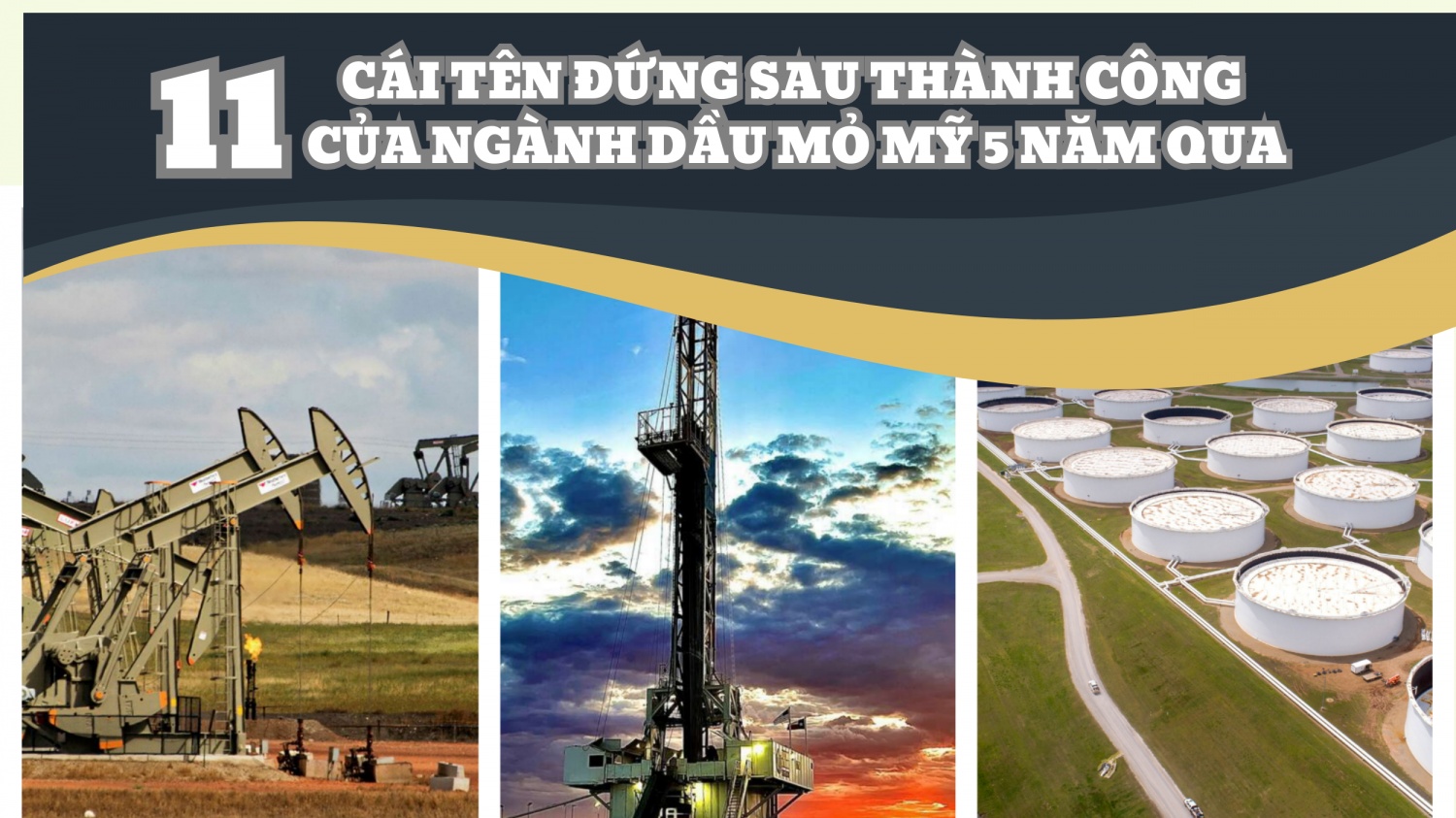 [Infographic] 11 cái tên đứng sau thành công của ngành dầu mỏ Mỹ trong 5 năm qua