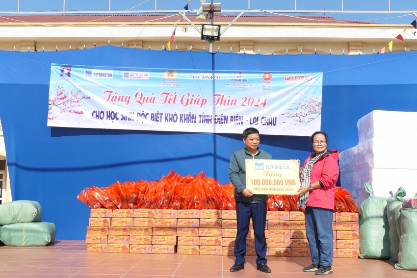 PETROSETCO mang Tết ấm áp đến người dân Điện Biên và Lai Châu