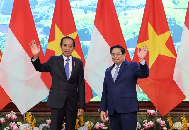Thủ tướng Chính phủ Phạm Minh Chính tiếp Tổng thống Joko Widodo