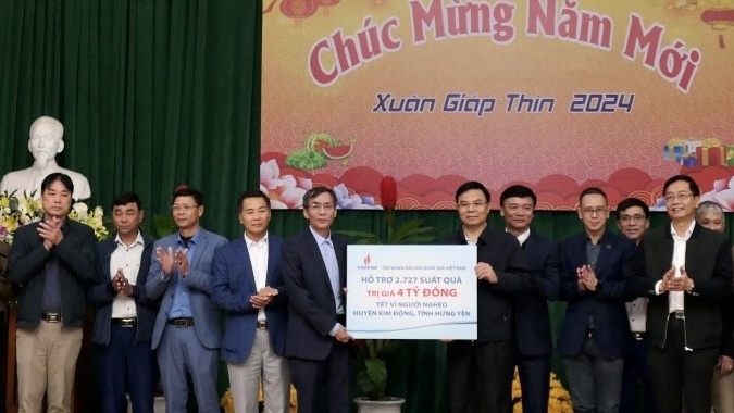 Petrovietnam thực hiện công tác an sinh xã hội tại huyện Kim Động, Hưng Yên