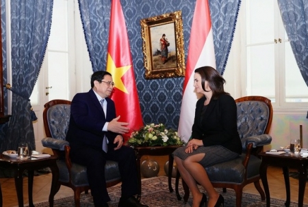 Thủ tướng Phạm Minh Chính hội kiến Tổng thống Hungary Katalin Novak