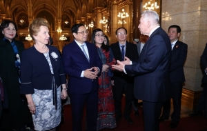 Thủ tướng Phạm Minh Chính hội kiến Phó Chủ tịch Quốc hội Hungary Jakab István