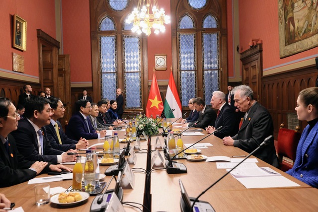 Thủ tướng Phạm Minh Chính hội kiến Phó Chủ tịch Quốc hội Hungary Jakab István