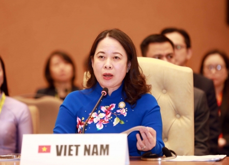 Phó Chủ tịch nước Võ Thị Ánh Xuân phát biểu tại Hội nghị cấp cao lần thứ 19 Phong trào Không liên kết