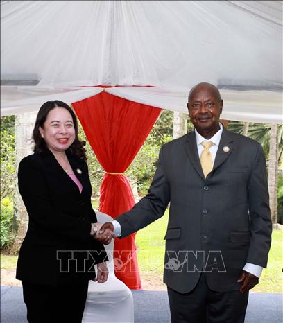 Phó Chủ tịch nước Võ Thị Ánh Xuân hội kiến Tổng thống Uganda Yoweri Museveni
