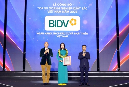 BIDV giữ vững vị trí Top 50 doanh nghiệp xuất sắc Việt Nam năm 2023