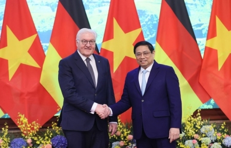 Thủ tướng Phạm Minh Chính hội kiến Tổng thống Đức Frank-Walter Steinmeier