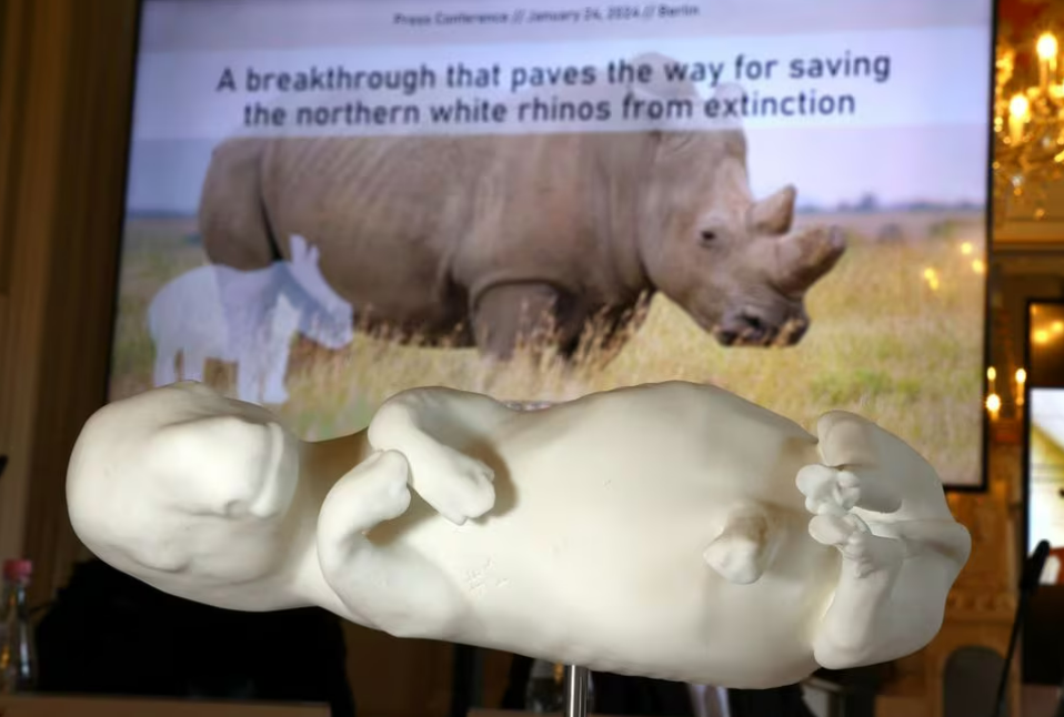 Cách cứu tê giác trắng phương Bắc khỏi tuyệt chủng