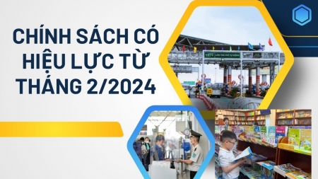 Một số chính sách có hiệu lực từ tháng 2/2024