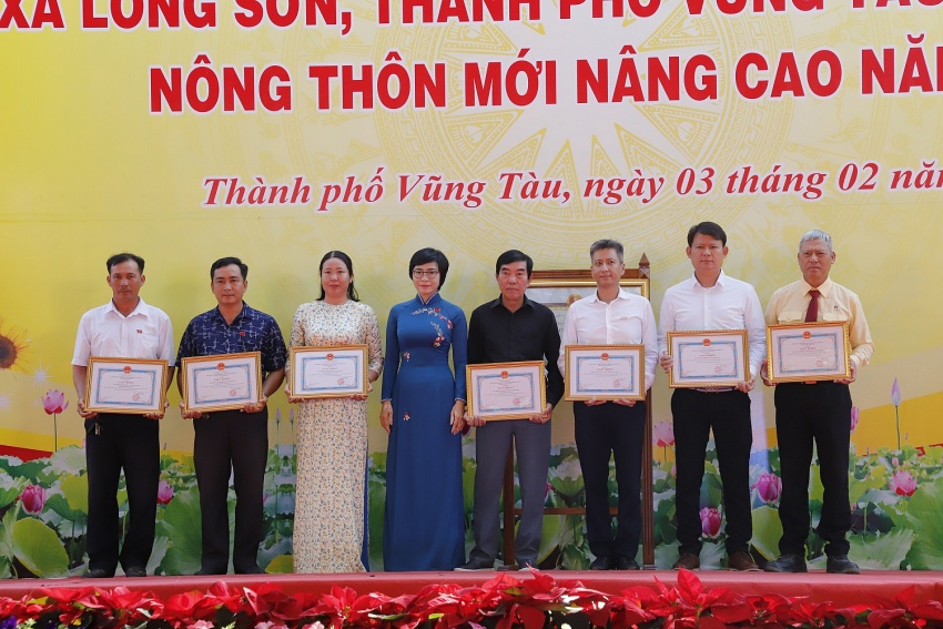 TP Vũng Tàu: Xã Long Sơn đón bằng công nhận đạt chuẩn Nông thôn mới nâng cao