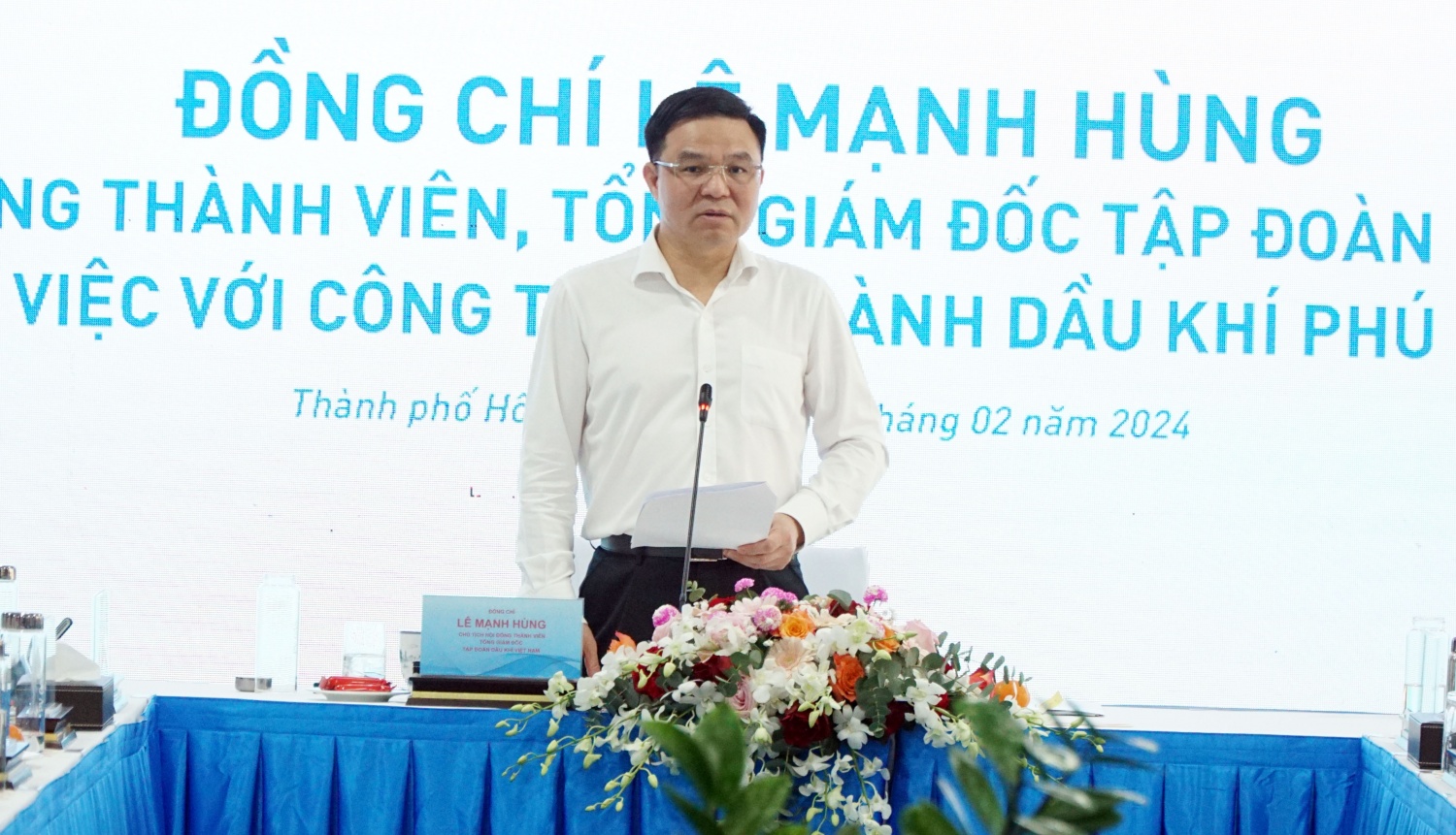 Đồng chí Lê Mạnh Hùng phát biểu chỉ đạo