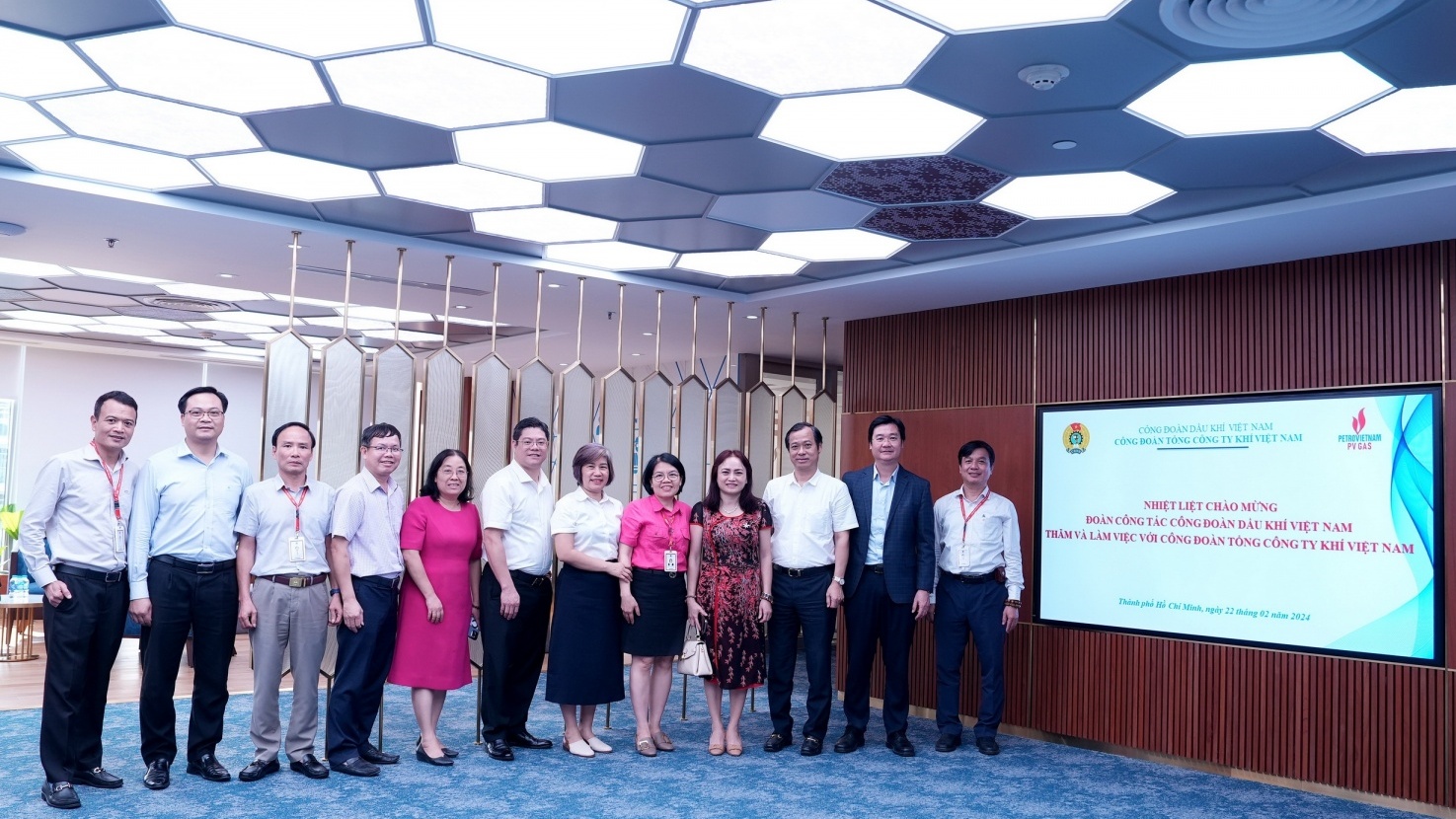 Đoàn công tác Công đoàn Dầu khí Việt Nam đến thăm và làm việc với Công đoàn PV GAS