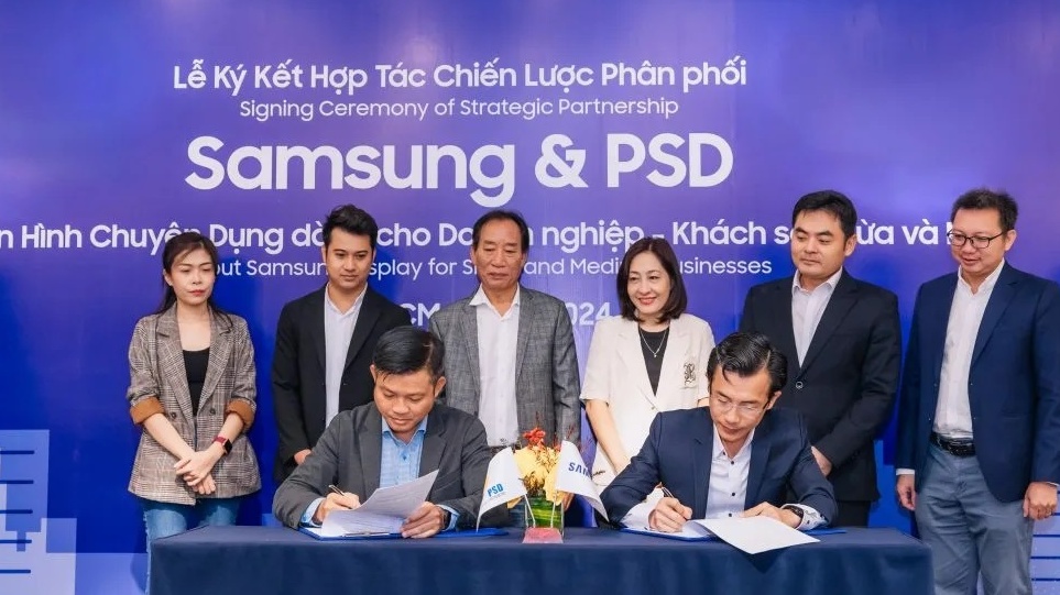 PSD hợp tác với Samsung mang giải pháp hiển thị toàn diện đến doanh nghiệp