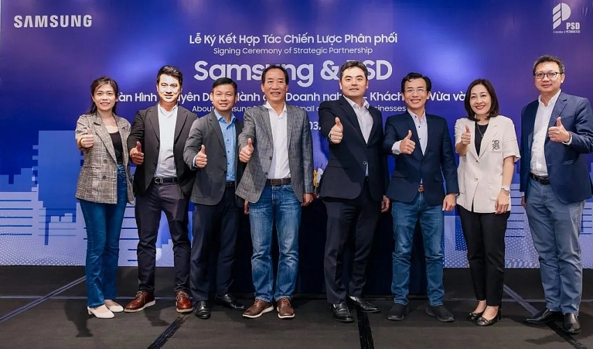 PSD hợp tác với Samsung mang giải pháp hiển thị toàn diện đến doanh nghiệp