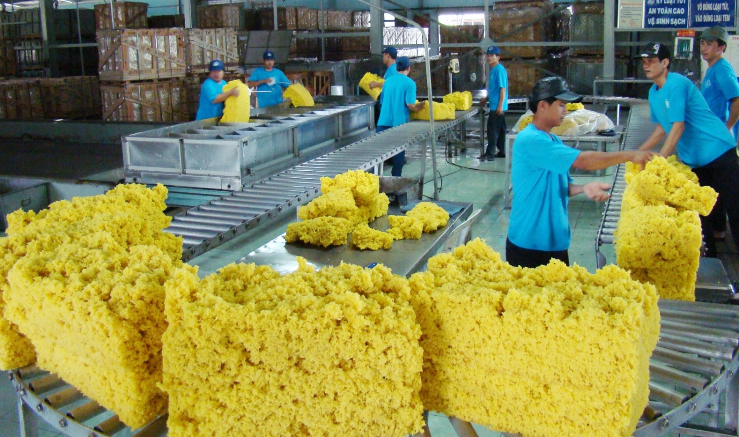 Xuất khẩu cao su của Việt Nam tăng mạnh trong tháng đầu năm.