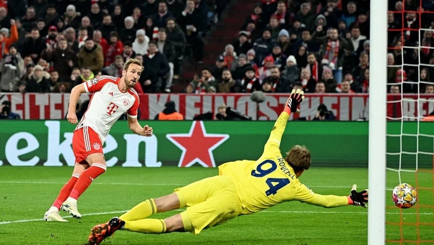 Harray Kane tỏa sáng đưa Bayer Munich vào tứ kết Champions League