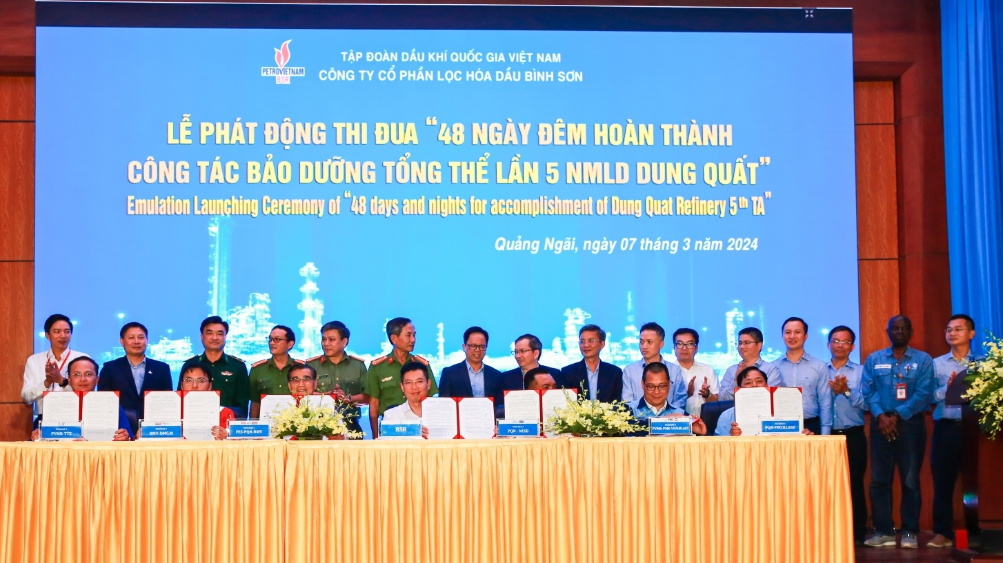 Bảo dưỡng tổng thể NMLD Dung Quất lần thứ 5: “Một đội ngũ, một mục tiêu”