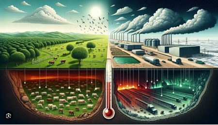 Vì sao khí metan đóng vai trò là sát thủ của khí hậu trái đất?