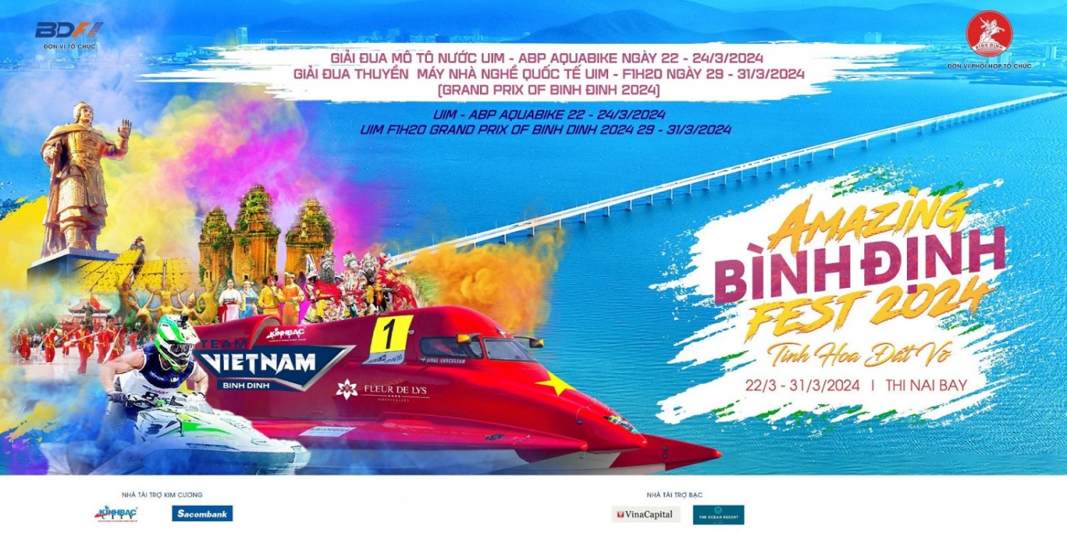 Tuần lễ Amazing Binh Dinh Fest 2024 gồm nhiều sự kiện văn hoá, thể thao, ẩm thực, nghệ thuật đặc sắc.