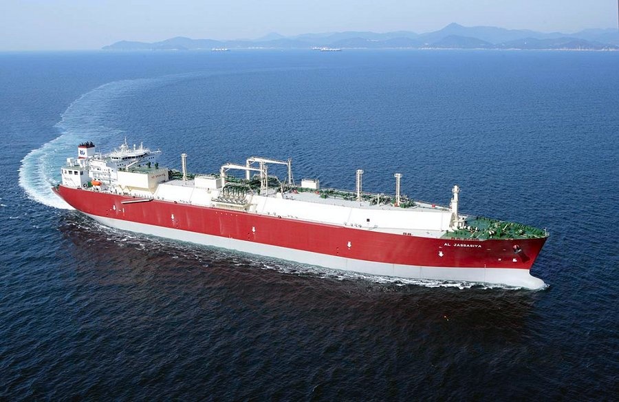 Tàu tiêu chuẩn chở LNG với sức chứa khoảng 63.000 tấn