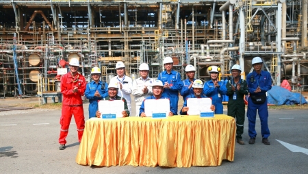 Liên danh nhà thầu PTSC Quảng Ngãi - Newwin Engineering hoàn thành công tác bảo dưỡng cơ khí và bàn giao phân xưởng Chưng cất dầu thô