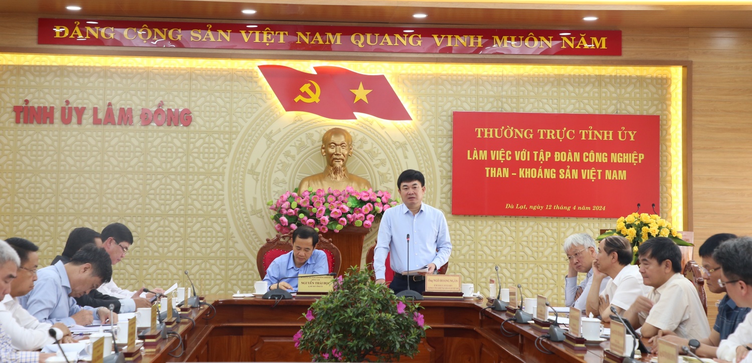 TKV làm việc cùng Tỉnh ủy Lâm Đồng về tăng cường đầu tư, sản xuất