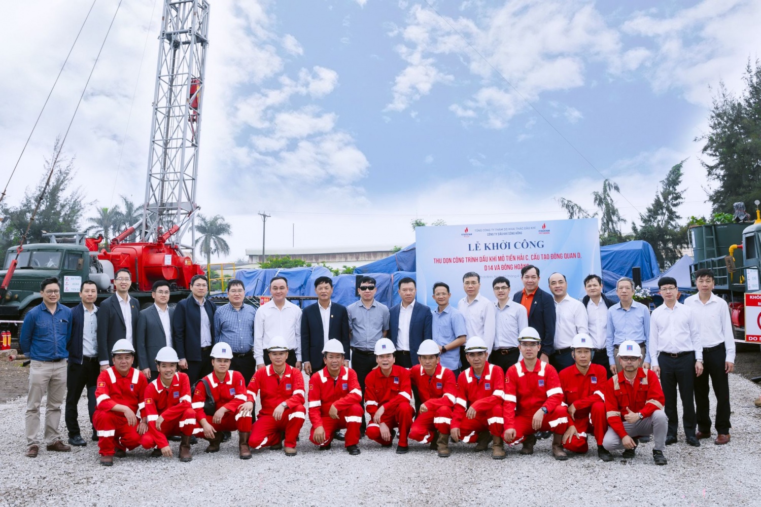 PVEP Sông Hồng khởi công thu dọn công trình dầu khí tại tỉnh Thái Bình
