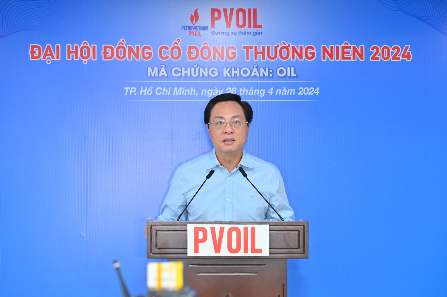 Ông Bùi Minh Tiến – Thành viên HĐTV Tập đoàn Dầu khí Việt Nam phát biểu tại Đại hội